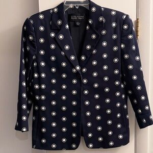 Linda Allard Ellen Tracy polka dot blazer